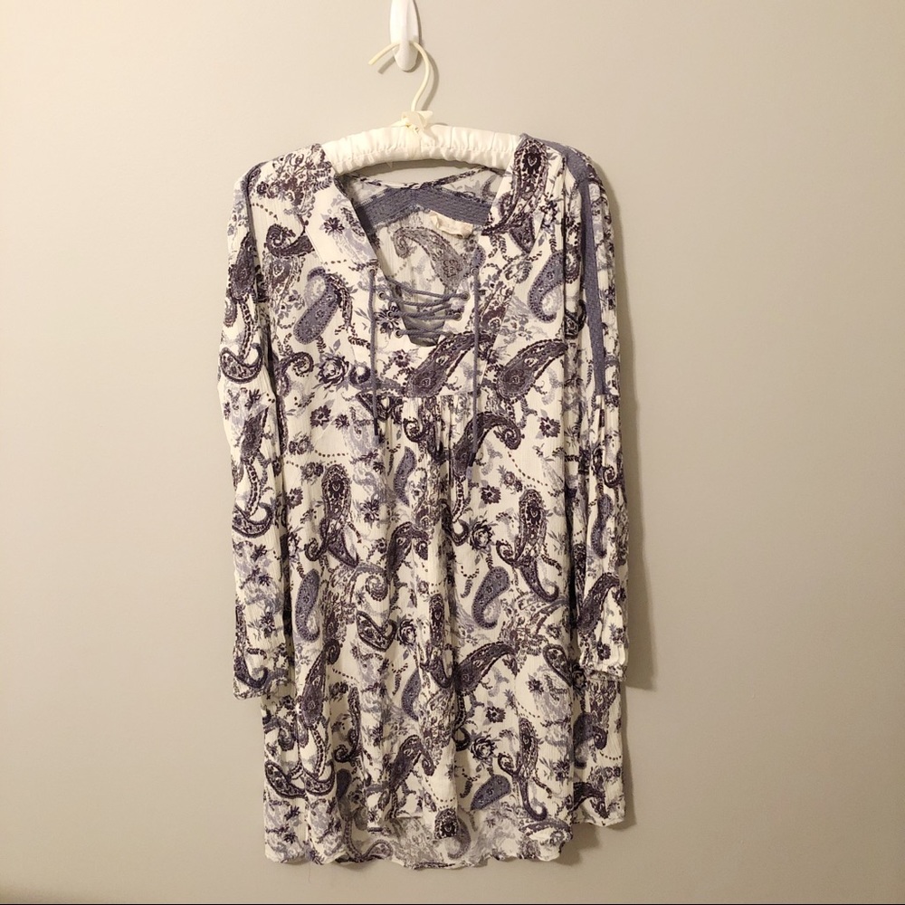 ALTAR’D STATE purple paisley printed dress